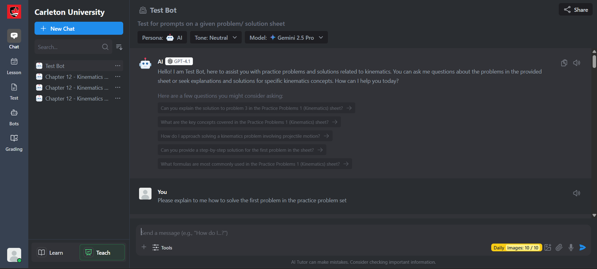 AI-Powered Academic Tutoring System | QuadC