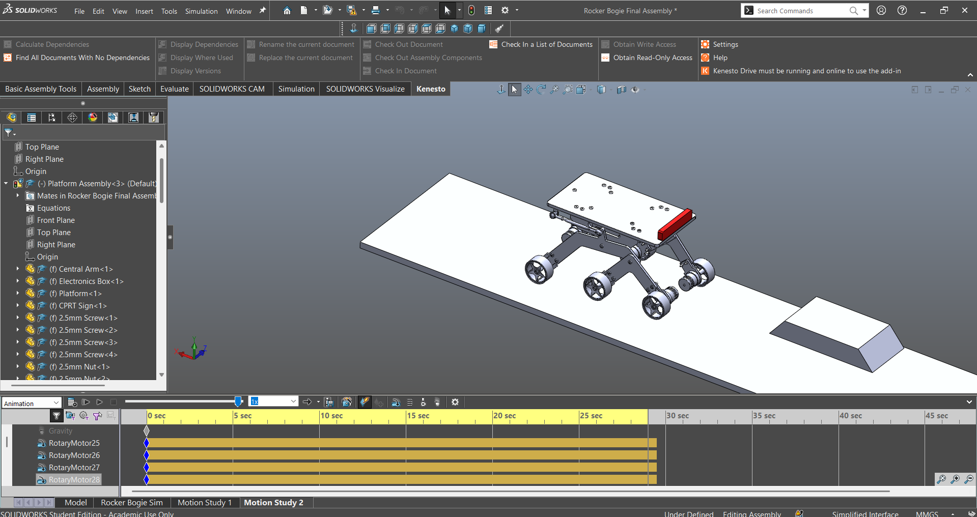 Rocker-Bogie Suspension System